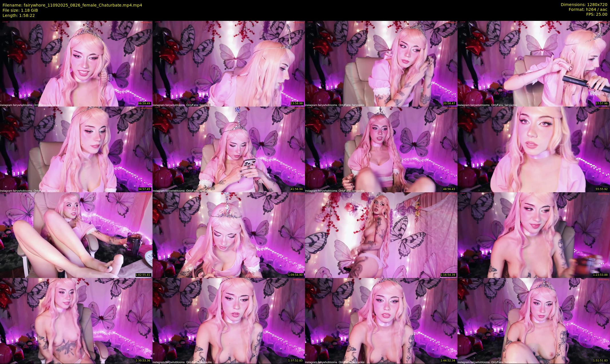 fairywhore — 119 minute Chaturbate female cam show recording, 720p, Sep 11, 2025