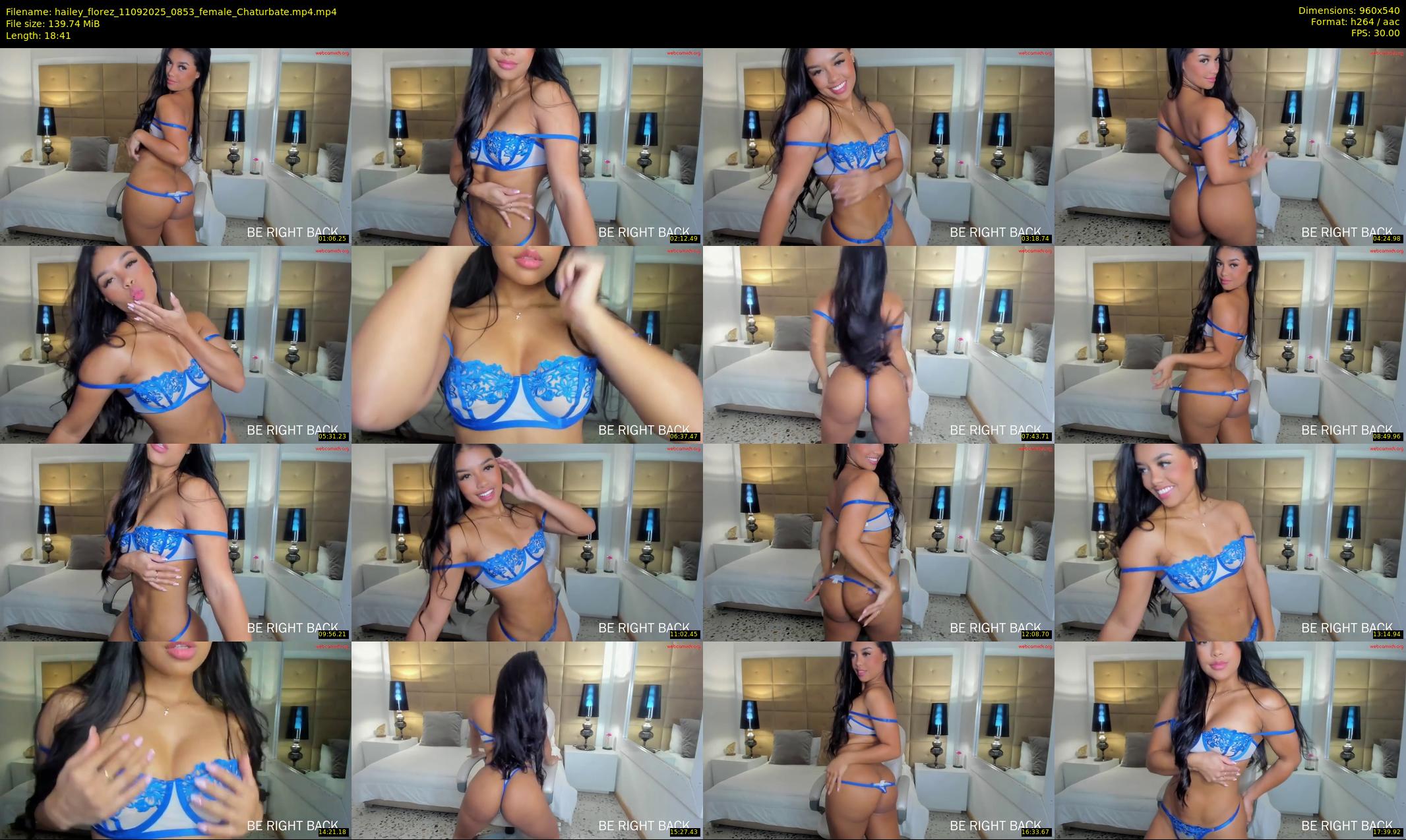 hailey_florez — 19 minute Chaturbate female cam show recording, 480p, Sep 11, 2025