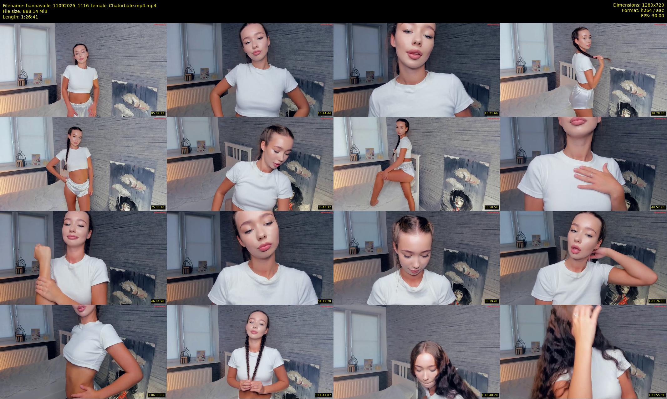 hannavaile — 87 minute Chaturbate female cam show recording, 720p, Sep 11, 2025