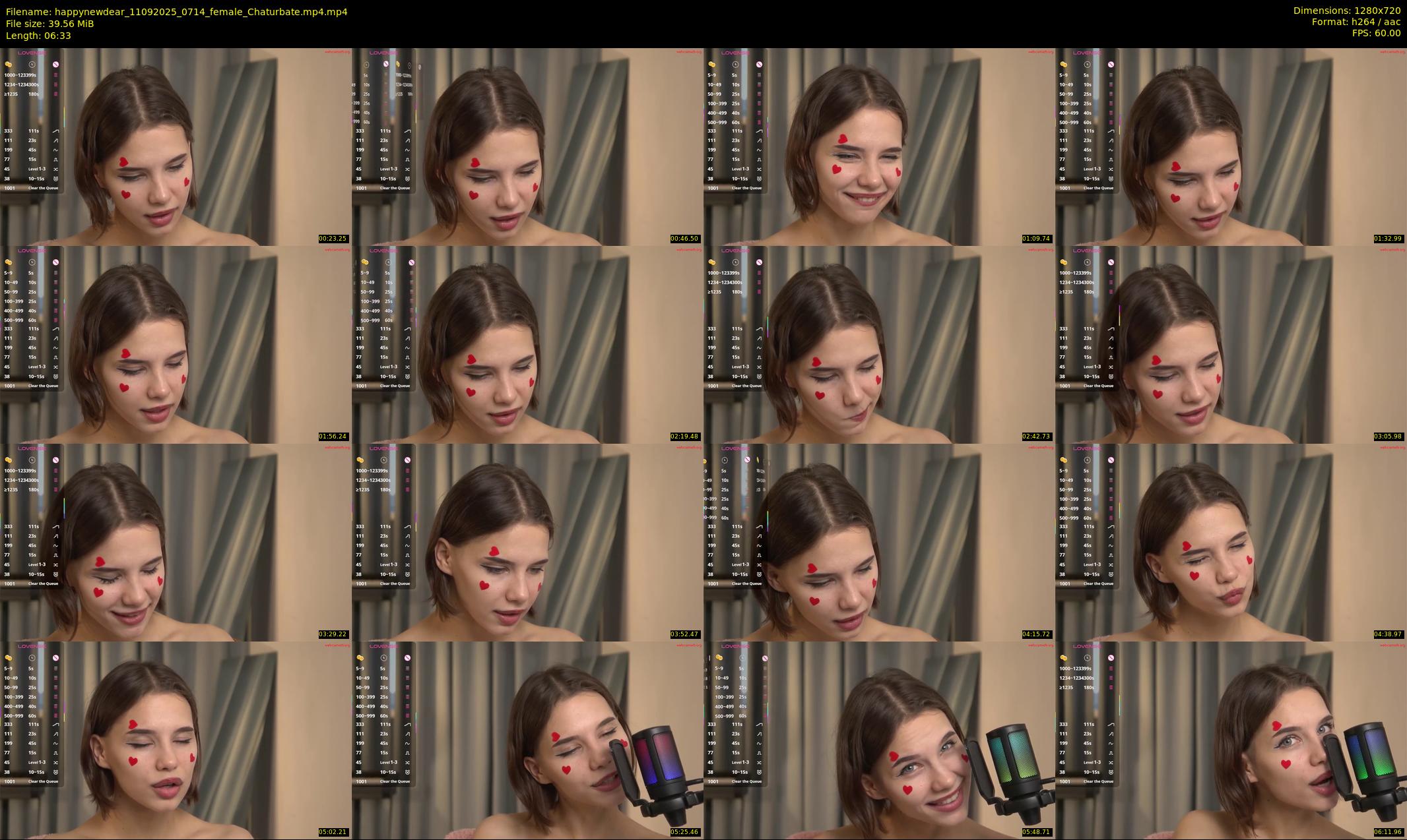 happynewdear — 7 minute Chaturbate female cam show recording, 720p, Sep 11, 2025