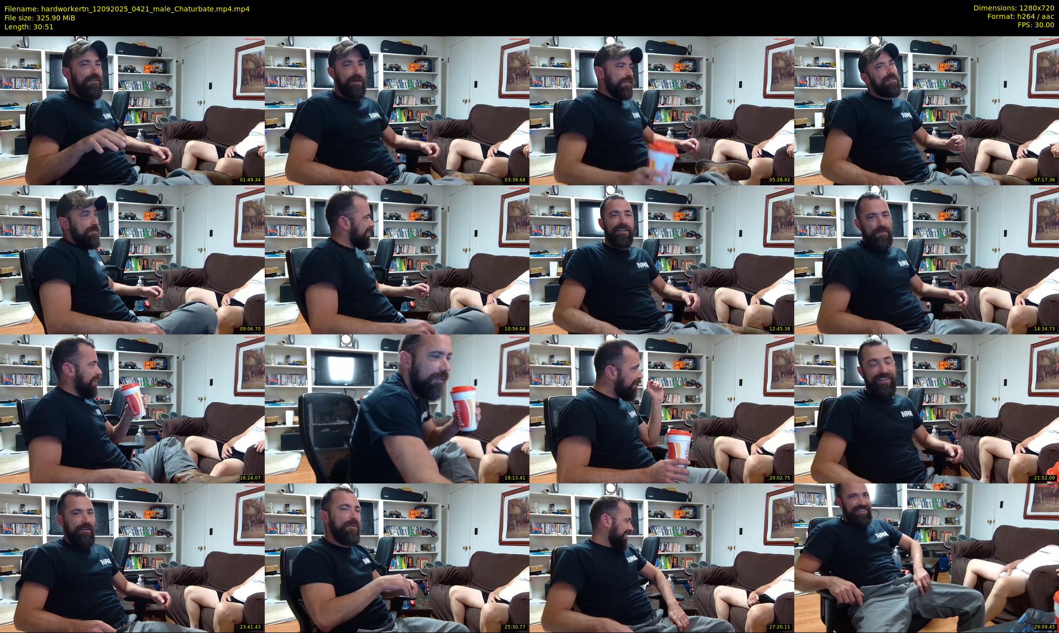 hardworkertn — 31 minute Chaturbate male cam show recording, 720p, Sep 12, 2025