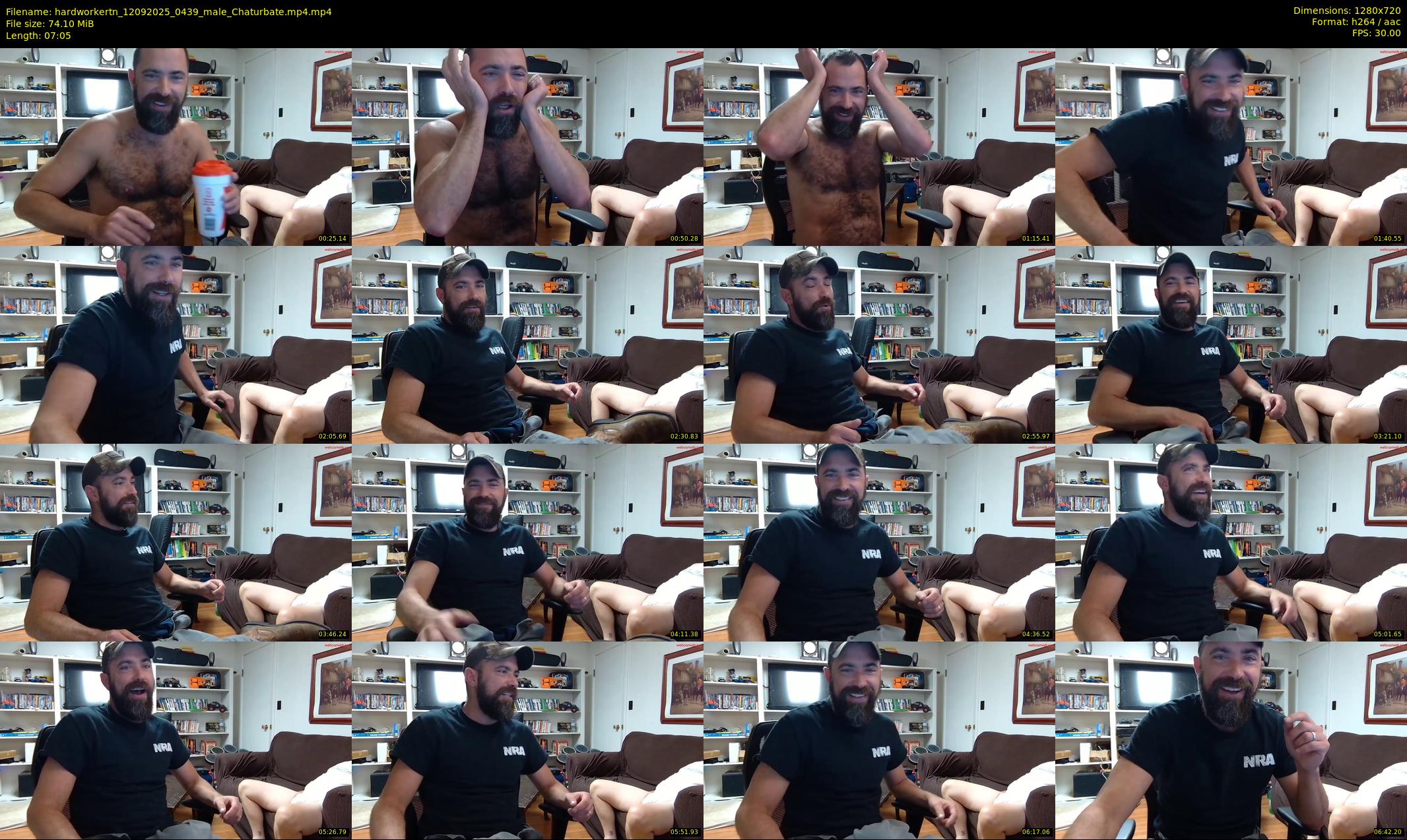 hardworkertn — 8 minute Chaturbate male cam show recording, 720p, Sep 12, 2025