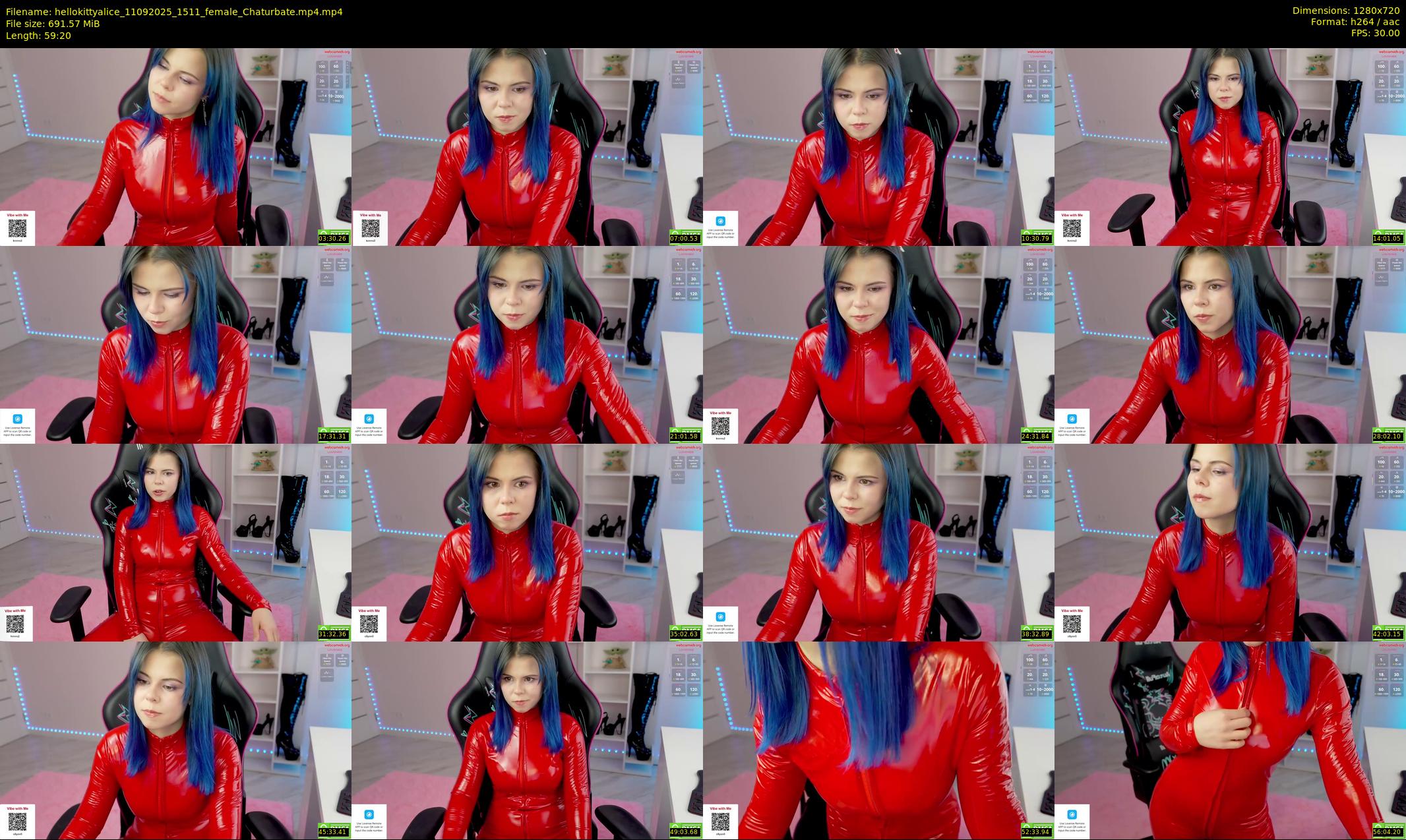 hellokittyalice — 60 minute Chaturbate female cam show recording, 720p, Sep 11, 2025