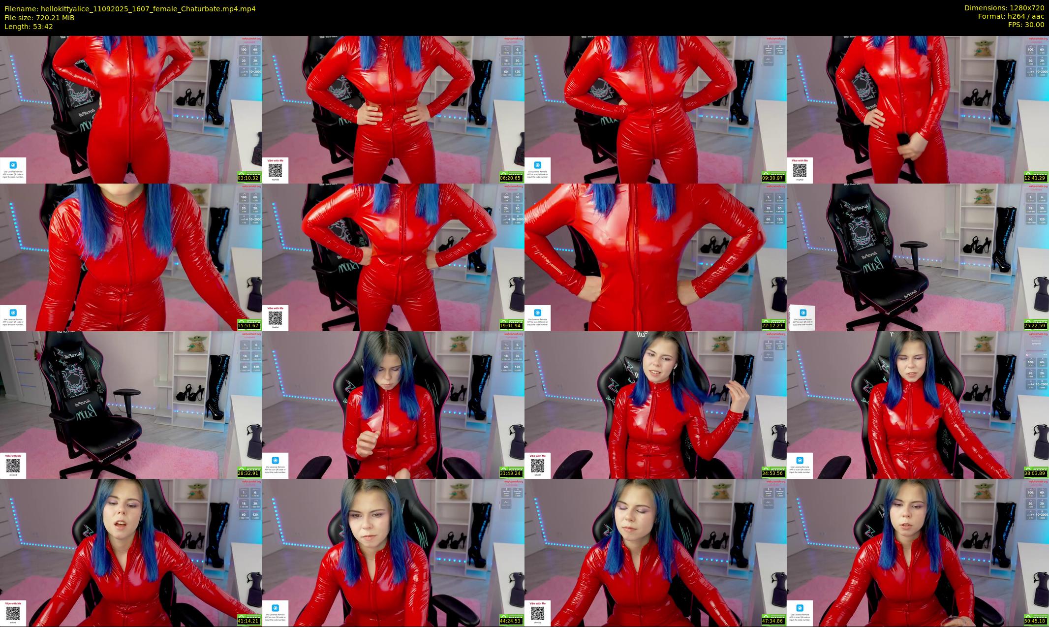 hellokittyalice — 54 minute Chaturbate female cam show recording, 720p, Sep 11, 2025
