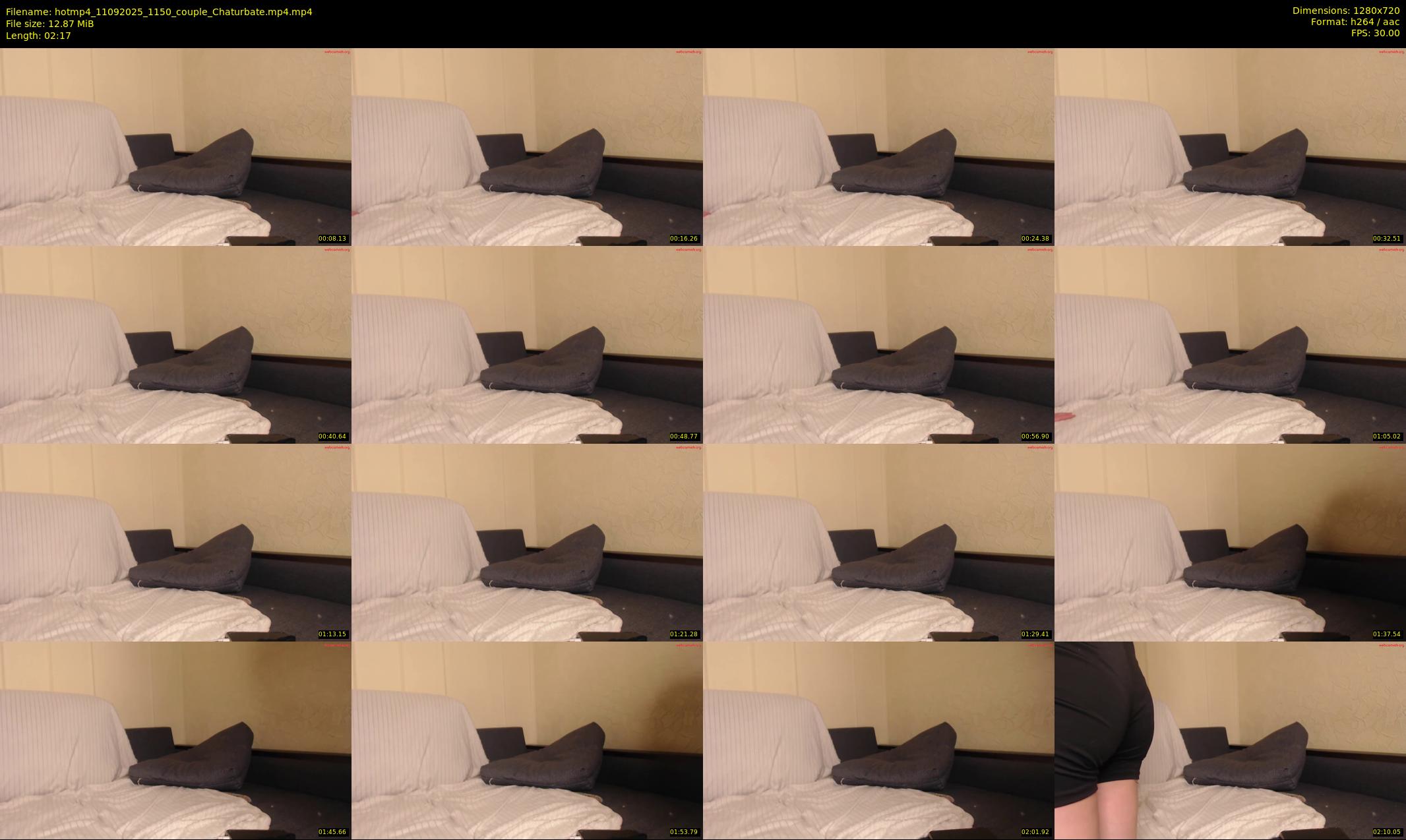 hotmp4 — 3 minute Chaturbate couple cam show recording, 720p, Sep 11, 2025