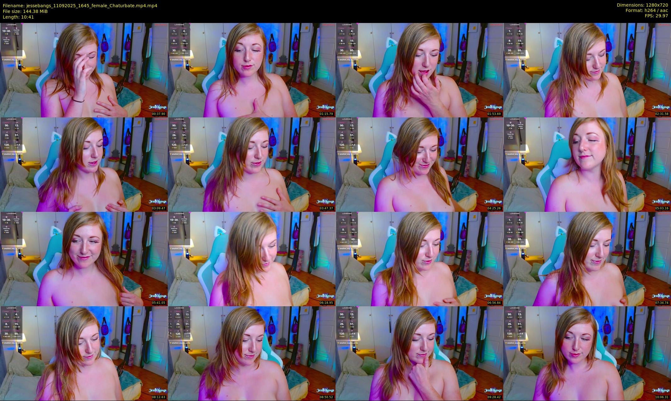 jessebangs — 11 minute Chaturbate female cam show recording, 720p, Sep 11, 2025