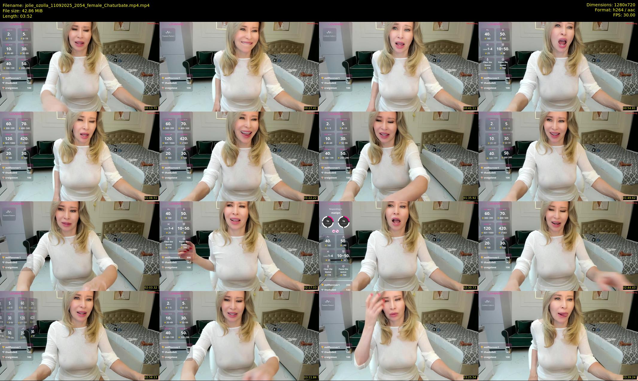 jolie_ozolla — 4 minute Chaturbate female cam show recording, 720p, Sep 11, 2025