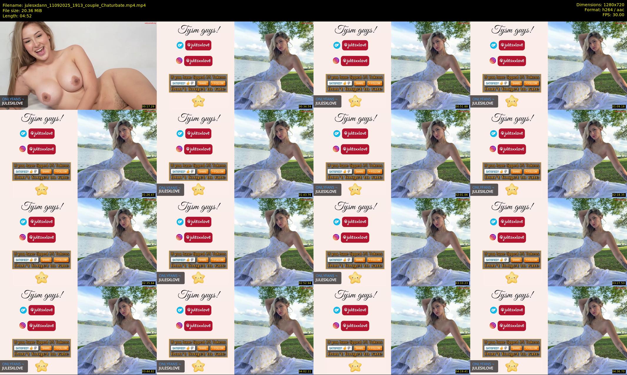 julesxdann — 5 minute Chaturbate couple cam show recording, 720p, Sep 11, 2025