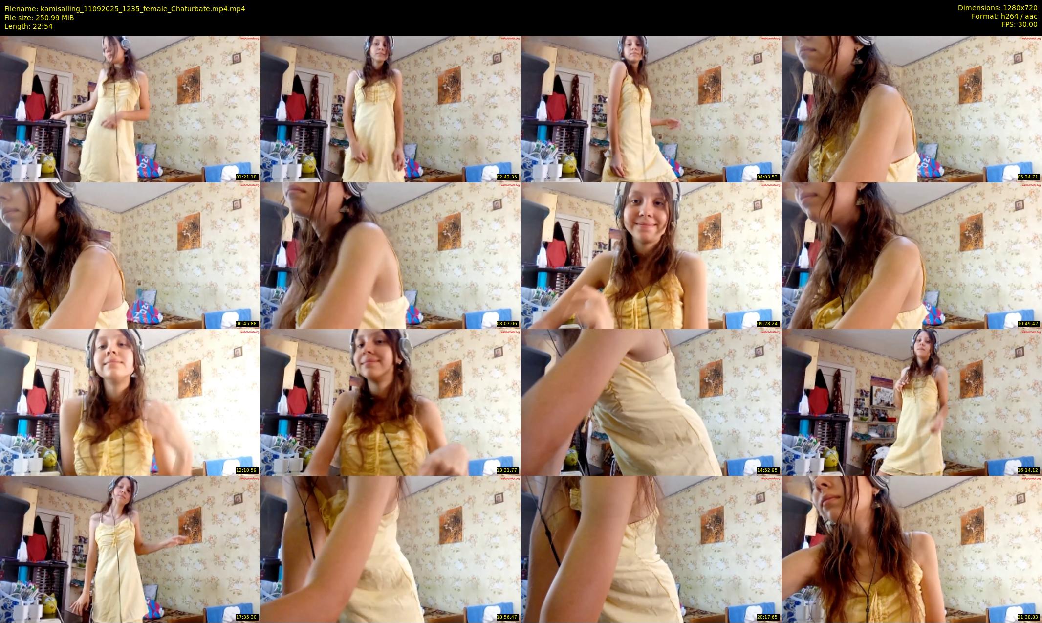 kamisalling — 23 minute Chaturbate female cam show recording, 720p, Sep 11, 2025