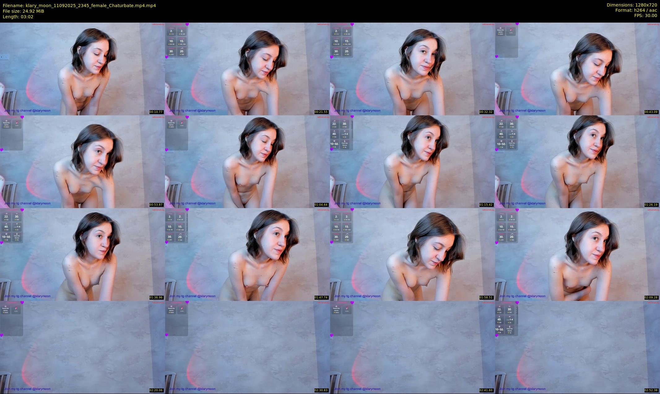klary_moon — 4 minute Chaturbate female cam show recording, 720p, Sep 11, 2025