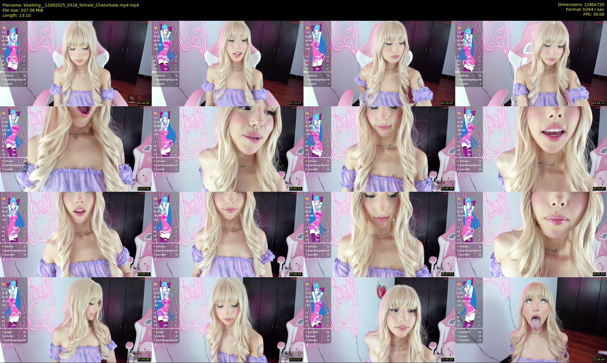 kloeking_ — 14 minute Chaturbate female cam show recording, 720p, Sep 12, 2025