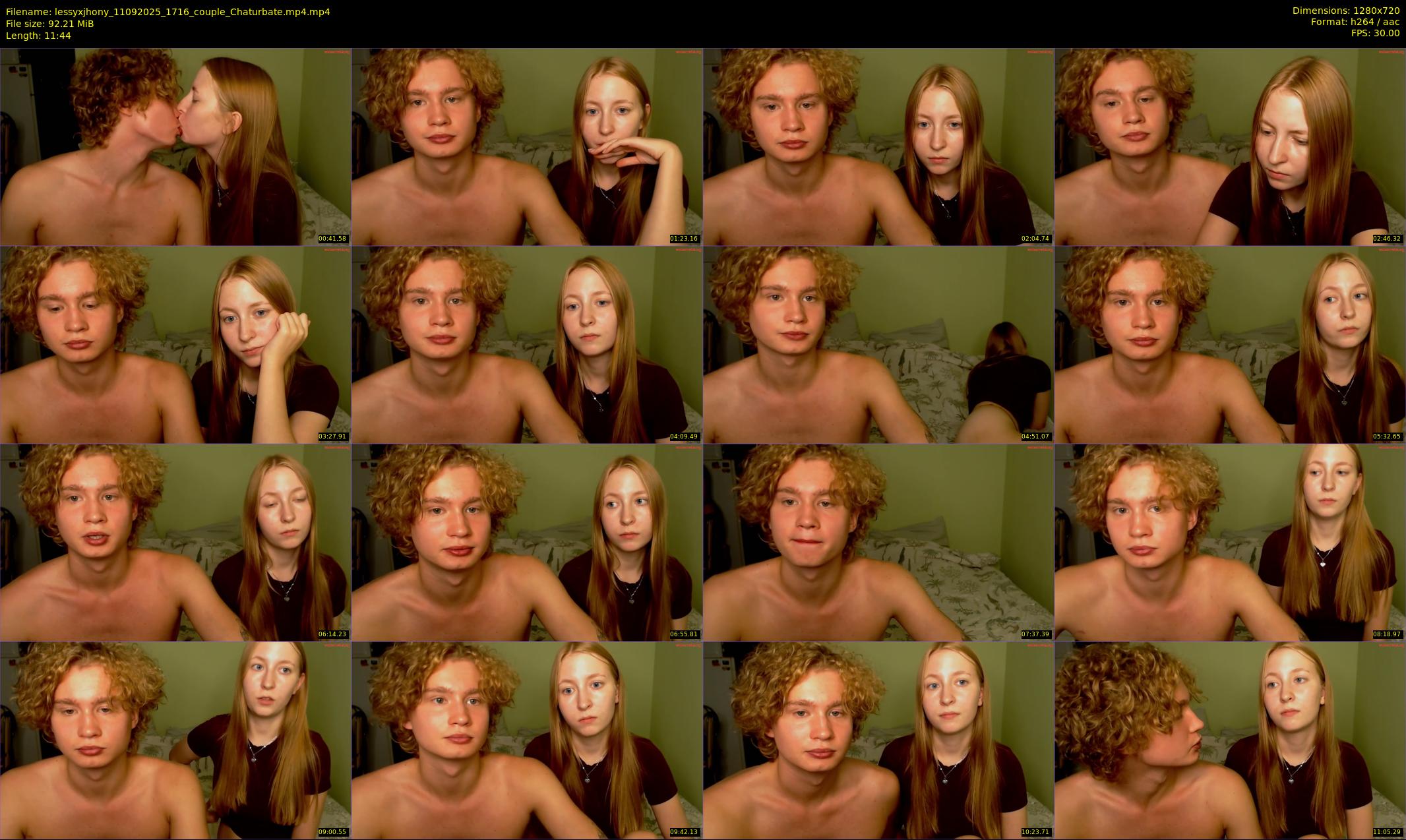 lessyxjhony — 12 minute Chaturbate couple cam show recording, 720p, Sep 11, 2025
