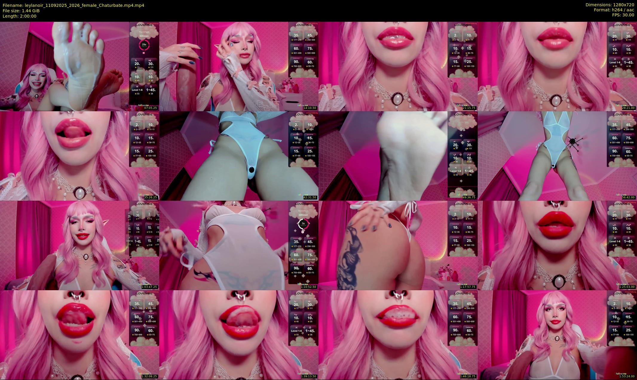 leylanoir — 120 minute Chaturbate female cam show recording, 720p, Sep 11, 2025
