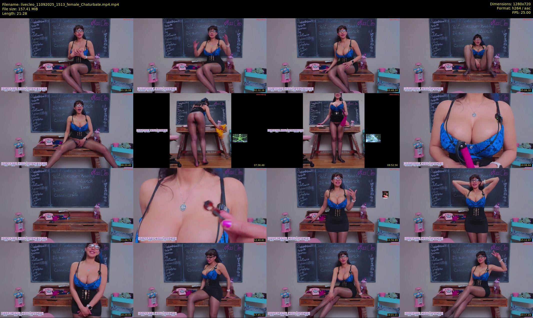 livecleo — 22 minute Chaturbate female cam show recording, 720p, Sep 11, 2025