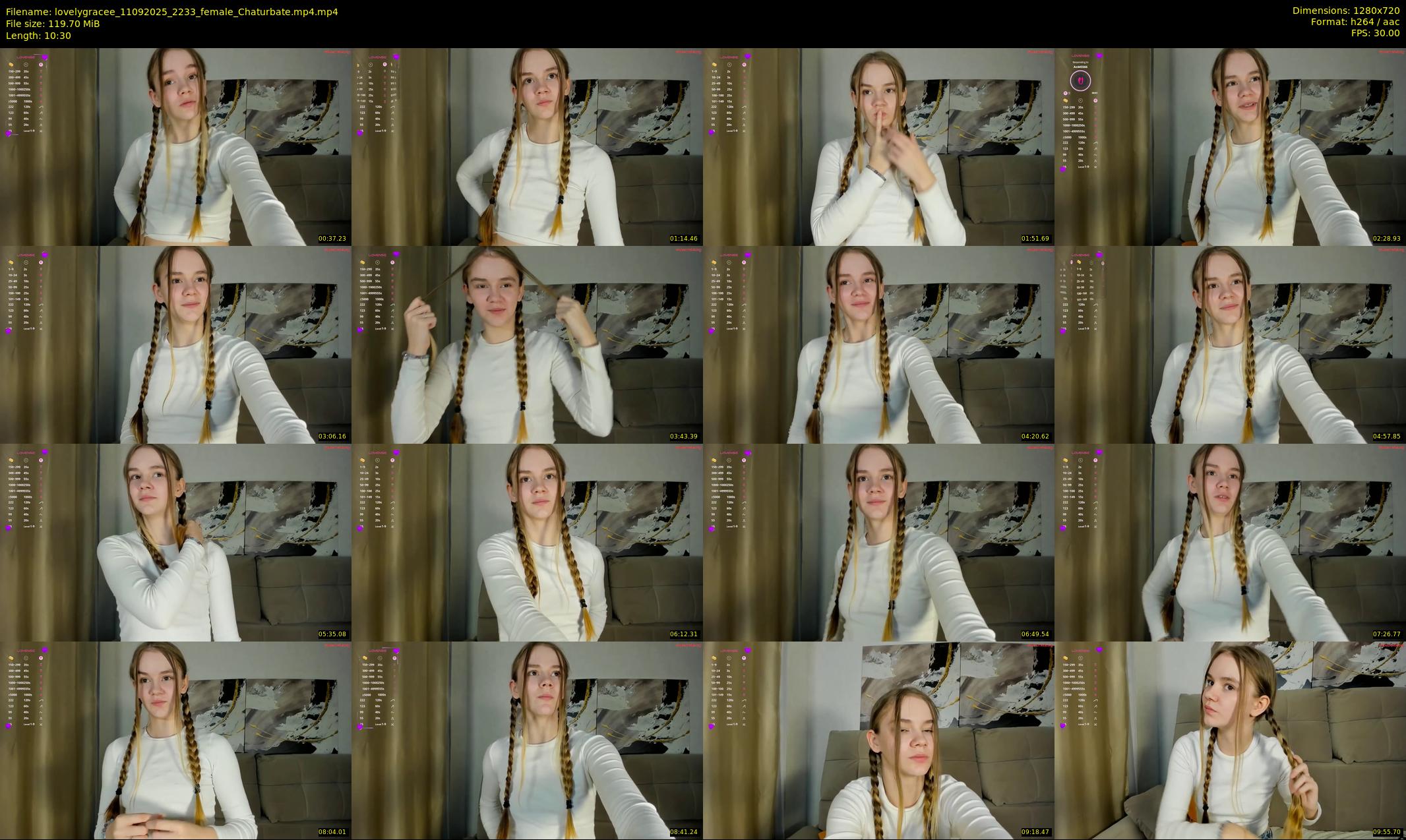 lovelygracee — 11 minute Chaturbate female cam show recording, 720p, Sep 11, 2025