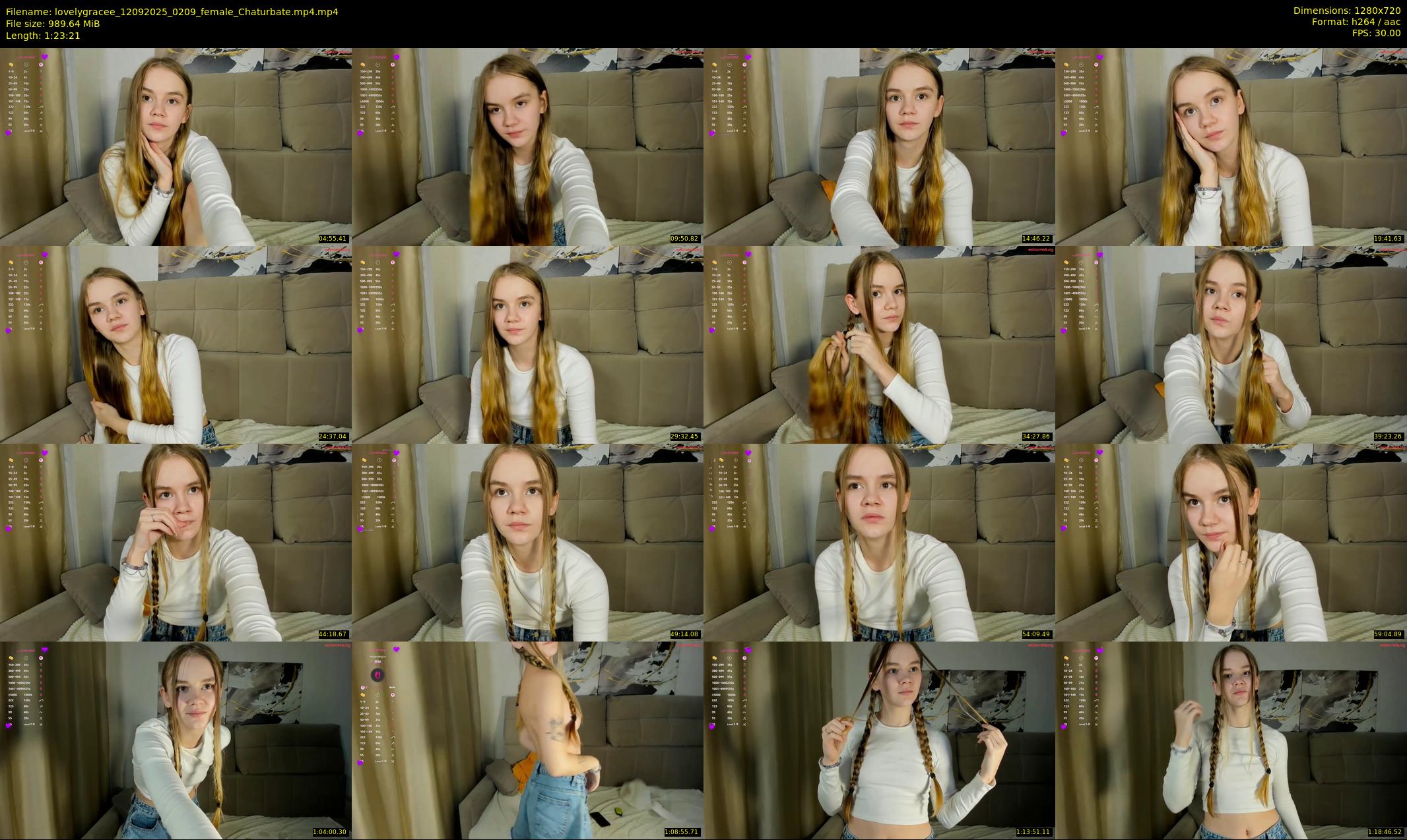 lovelygracee — 84 minute Chaturbate female cam show recording, 720p, Sep 12, 2025