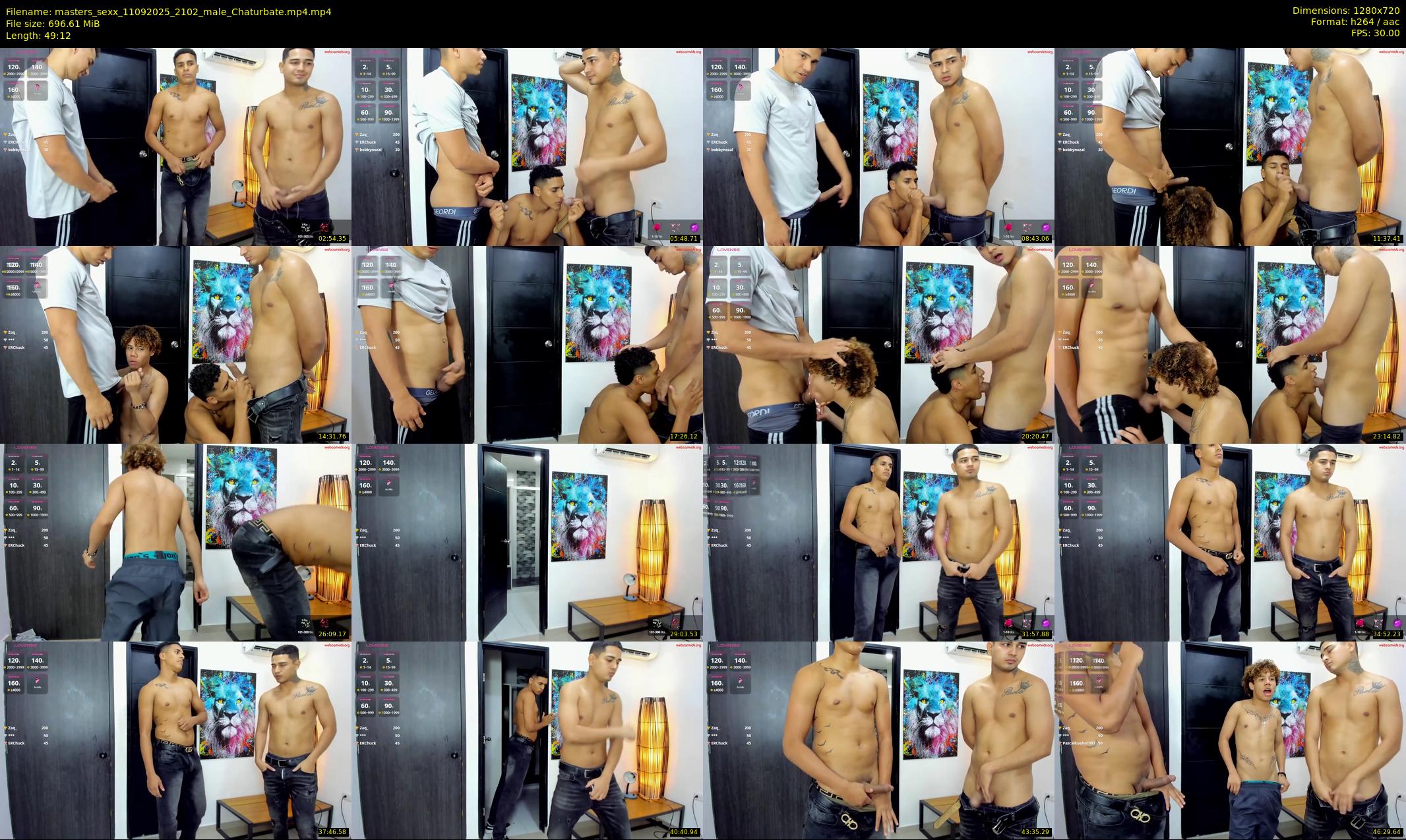masters_sexx — 50 minute Chaturbate male cam show recording, 720p, Sep 11, 2025