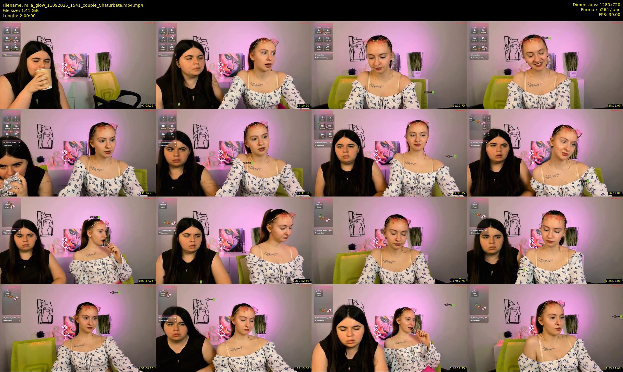 mila_glow — 120 minute Chaturbate female cam show recording, 720p, Sep 11, 2025