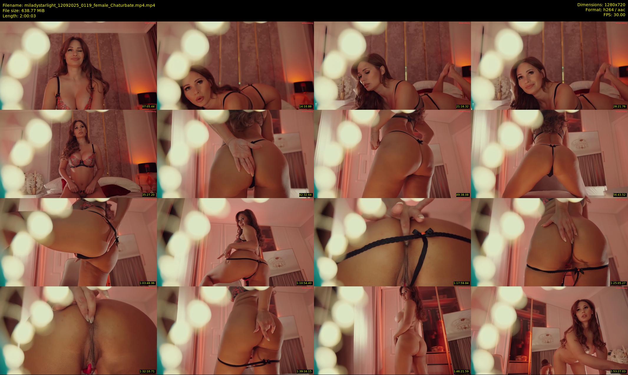 miladystarlight — 121 minute Chaturbate female cam show recording, 720p, Sep 12, 2025