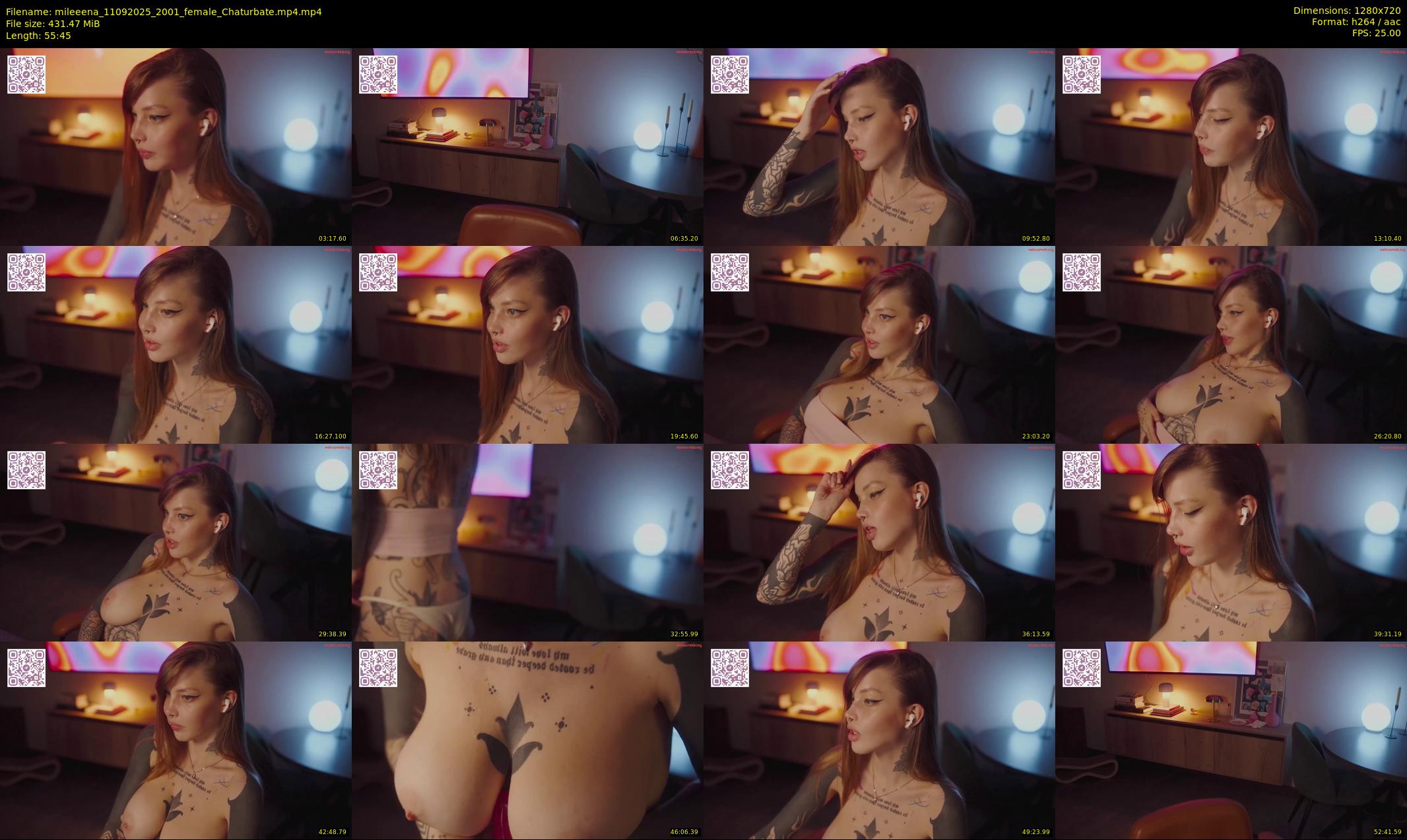 mileeena — 56 minute Chaturbate female cam show recording, 720p, Sep 11, 2025