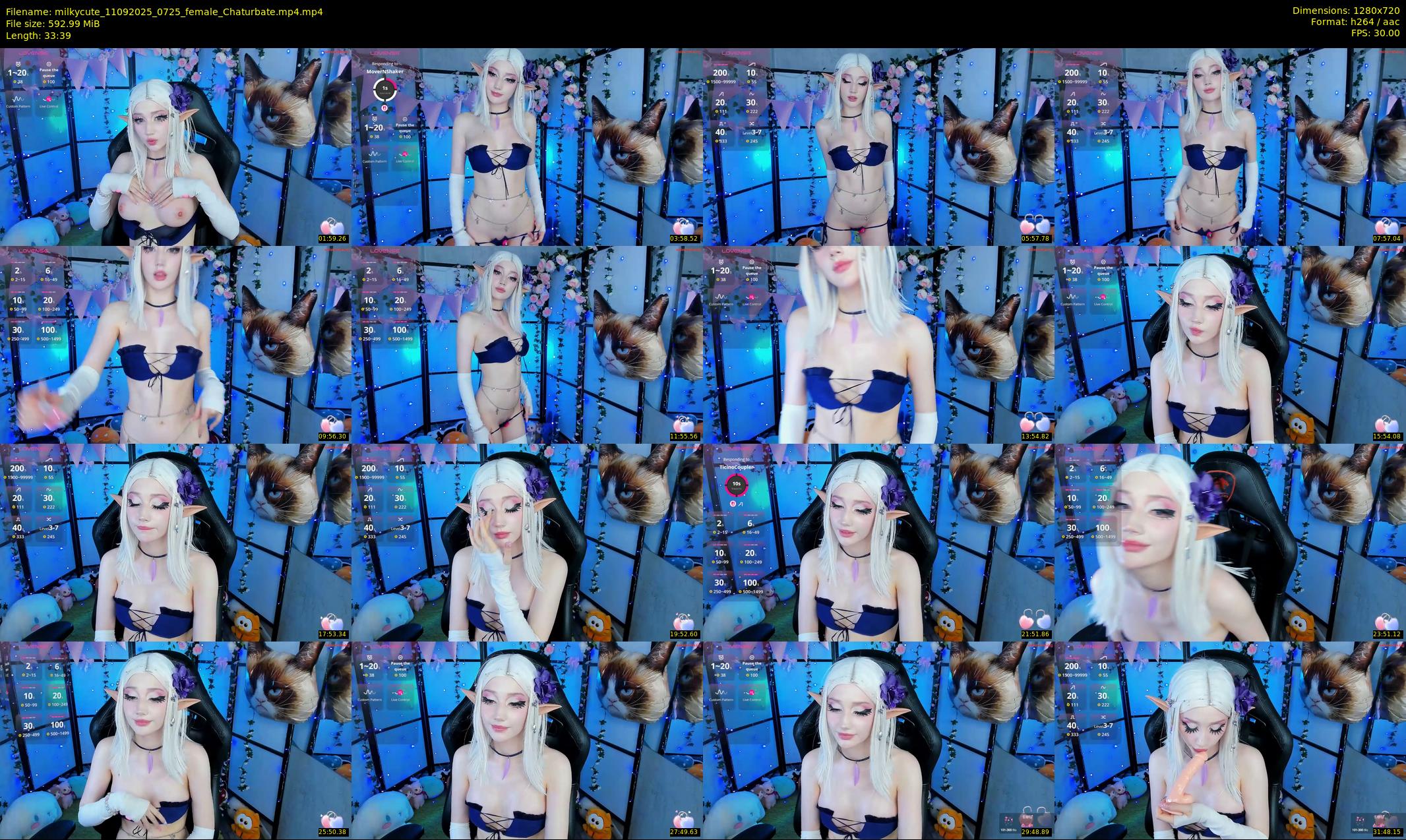 milkycute — 34 minute Chaturbate female cam show recording, 720p, Sep 11, 2025