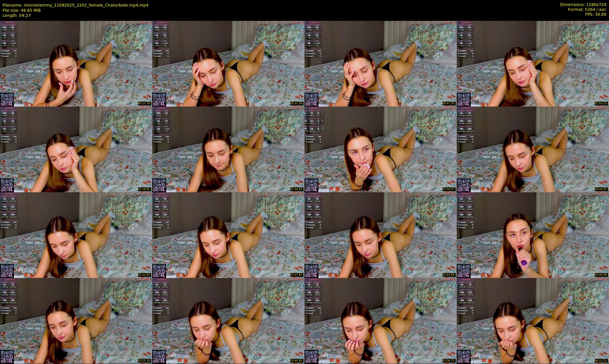 minnietammy — 5 minute Chaturbate female cam show recording, 720p, Sep 11, 2025