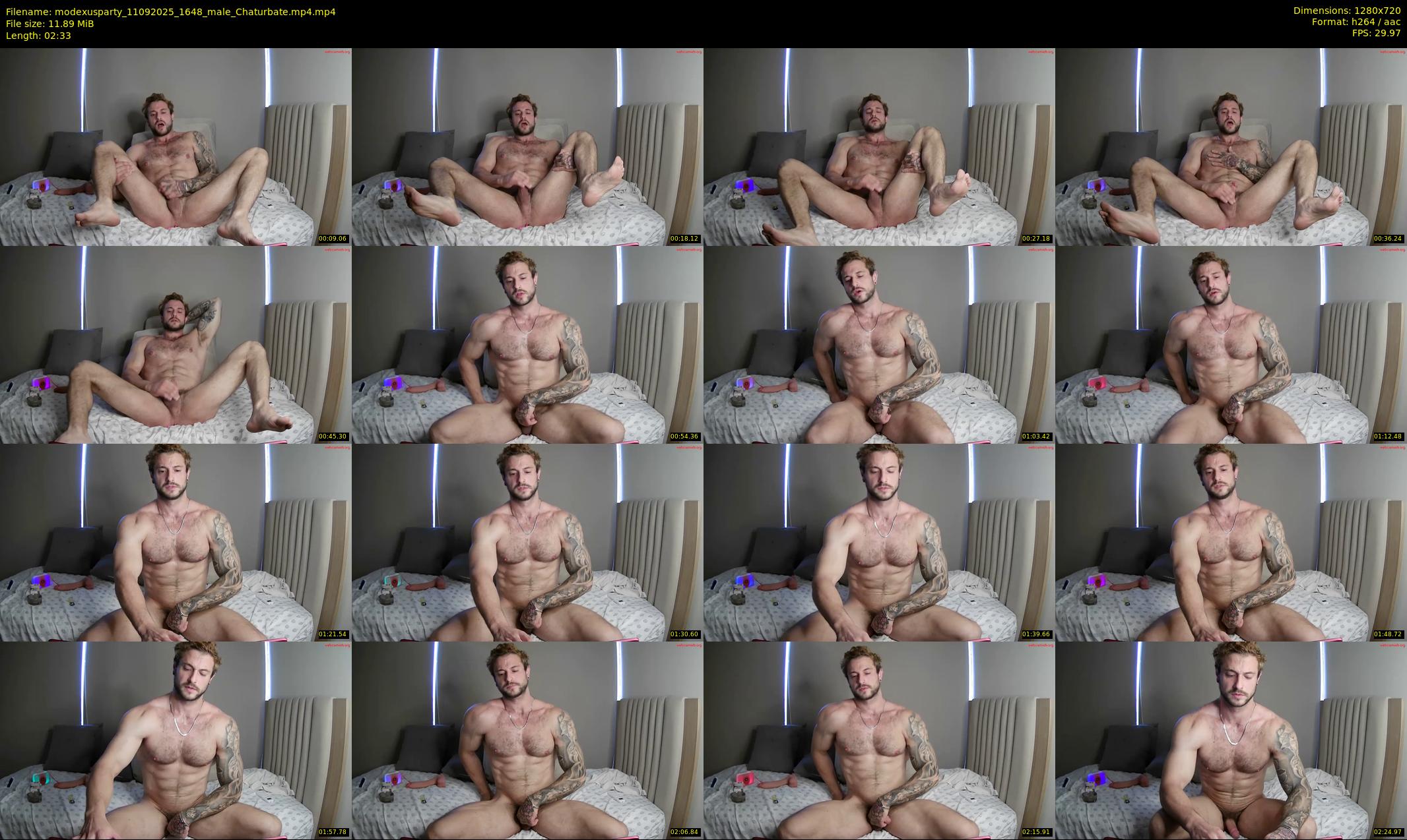 modexusparty — 3 minute Chaturbate male cam show recording, 720p, Sep 11, 2025