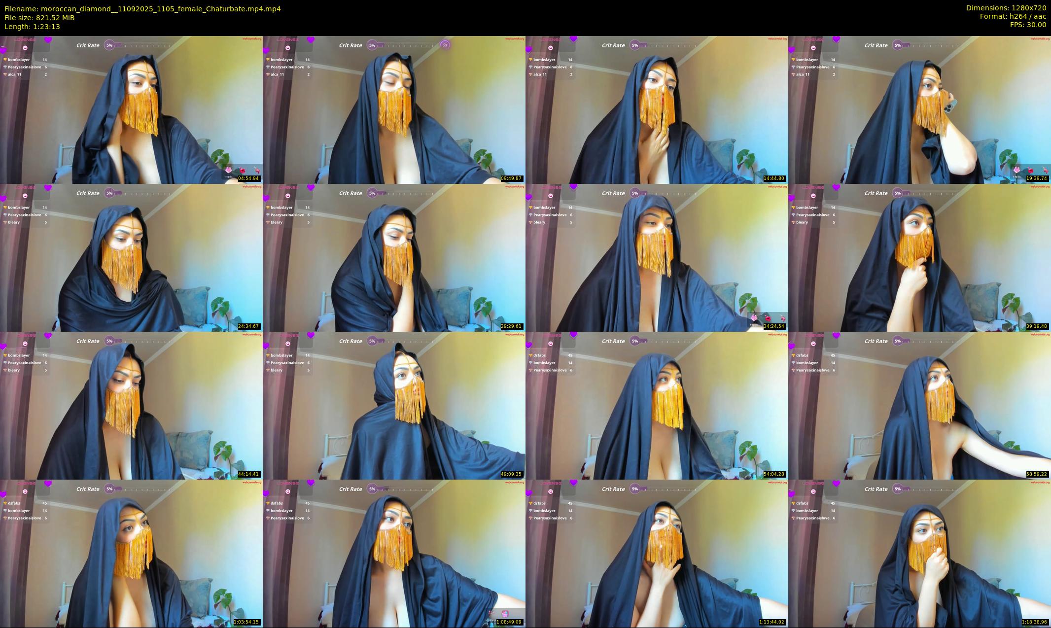 moroccan_diamond_ — 84 minute Chaturbate female cam show recording, 720p, Sep 11, 2025