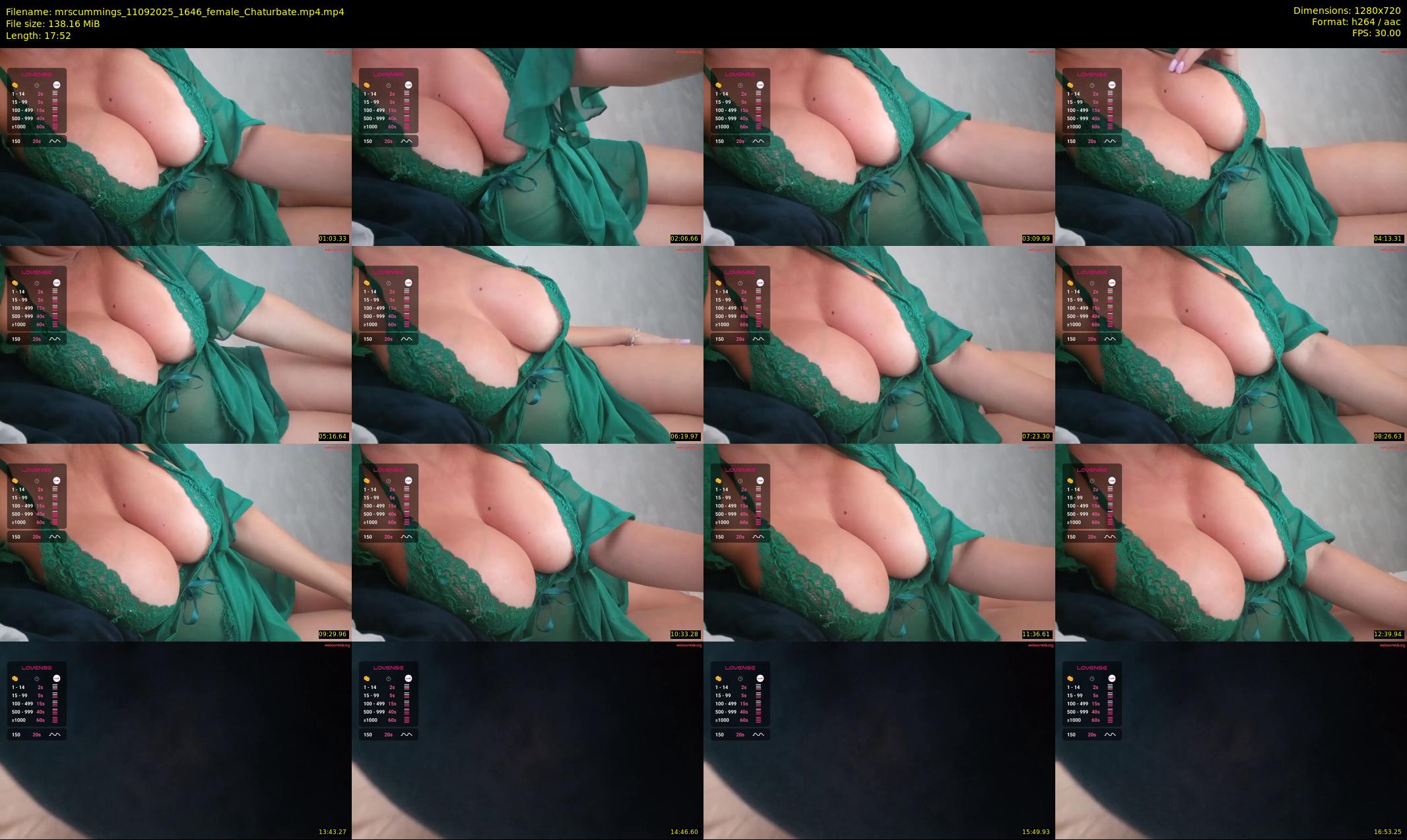 mrscummings — 18 minute Chaturbate female cam show recording, 720p, Sep 11, 2025