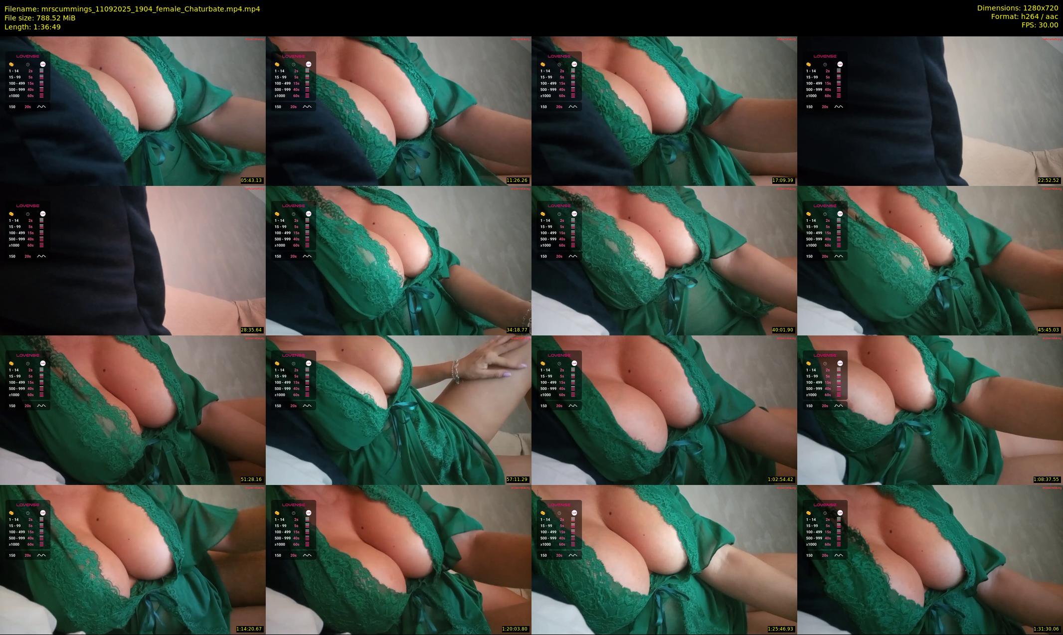 mrscummings — 97 minute Chaturbate female cam show recording, 720p, Sep 11, 2025