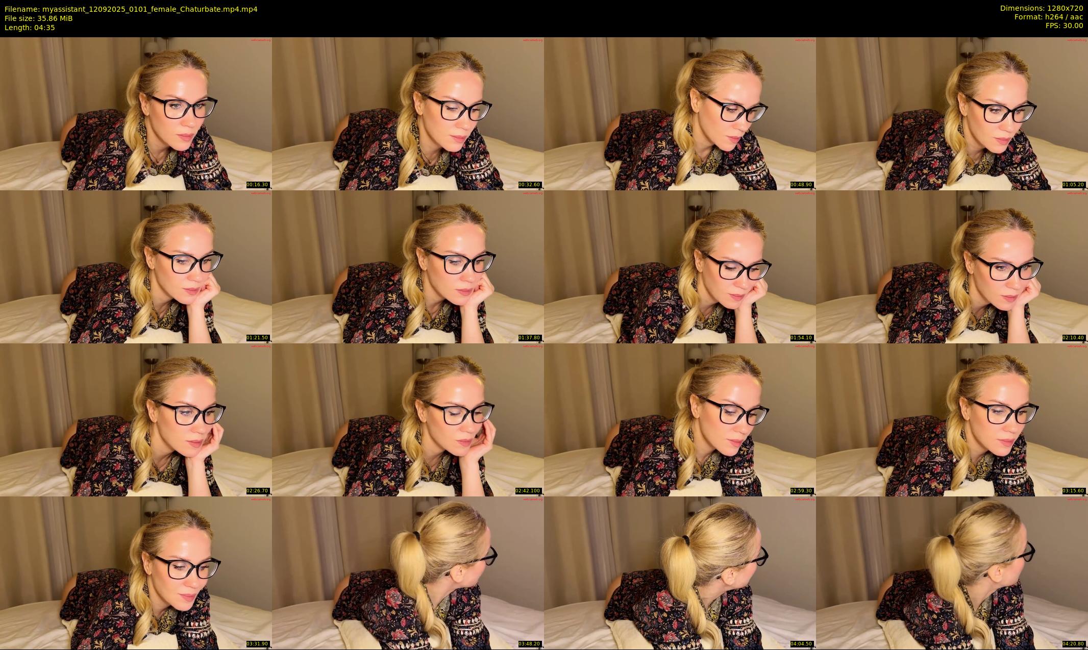 myassistant — 5 minute Chaturbate female cam show recording, 720p, Sep 12, 2025