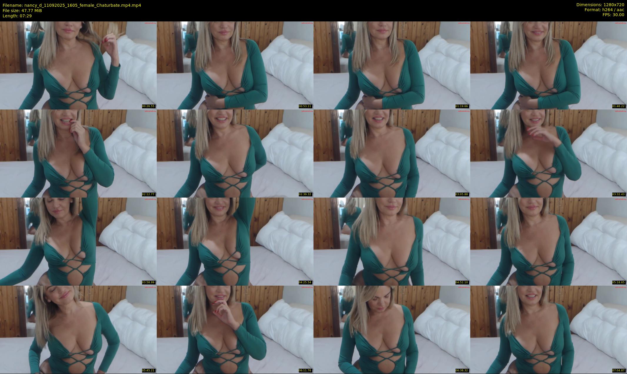 nancy_d — 8 minute Chaturbate female cam show recording, 720p, Sep 11, 2025