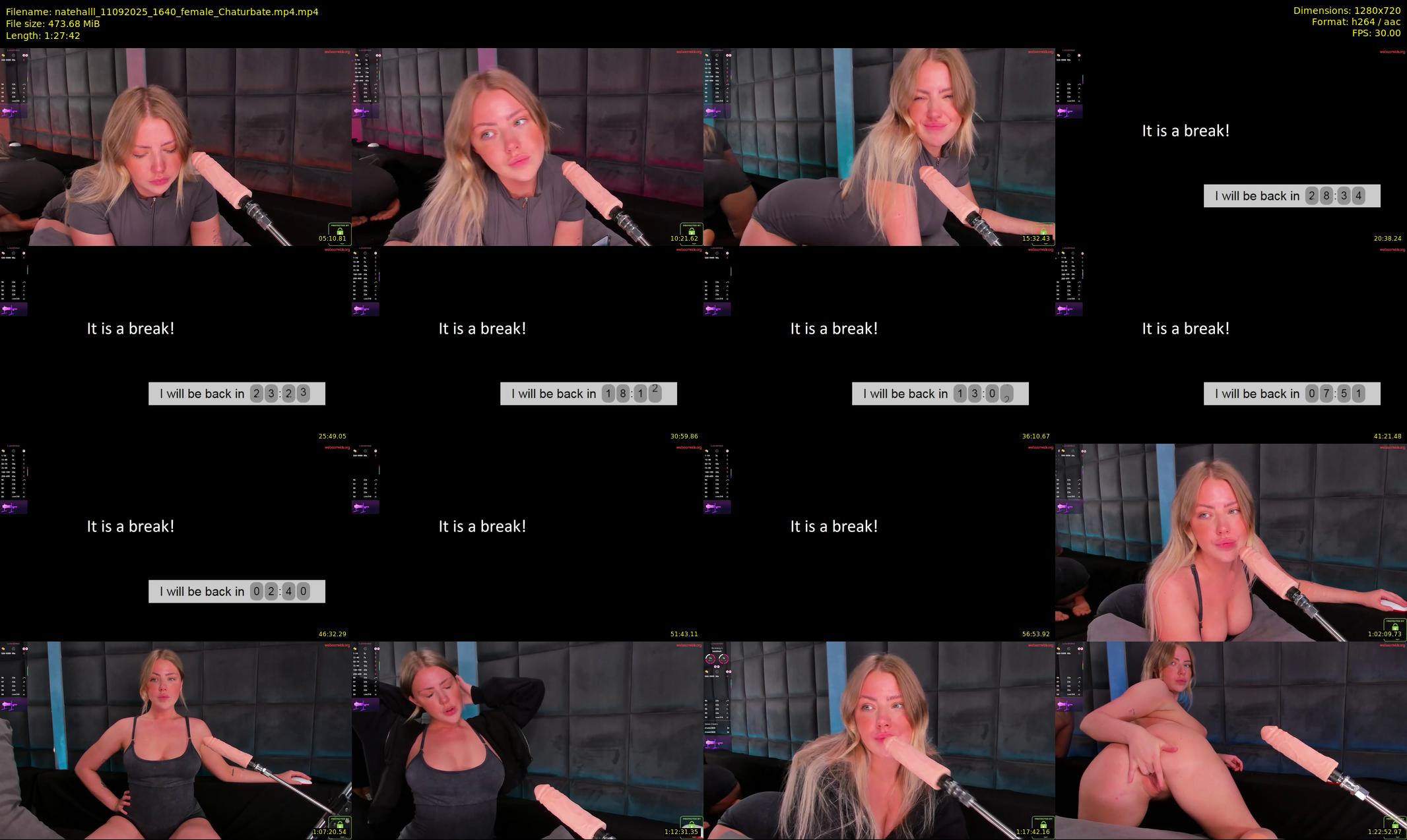 natehalll — 88 minute Chaturbate female cam show recording, 720p, Sep 11, 2025