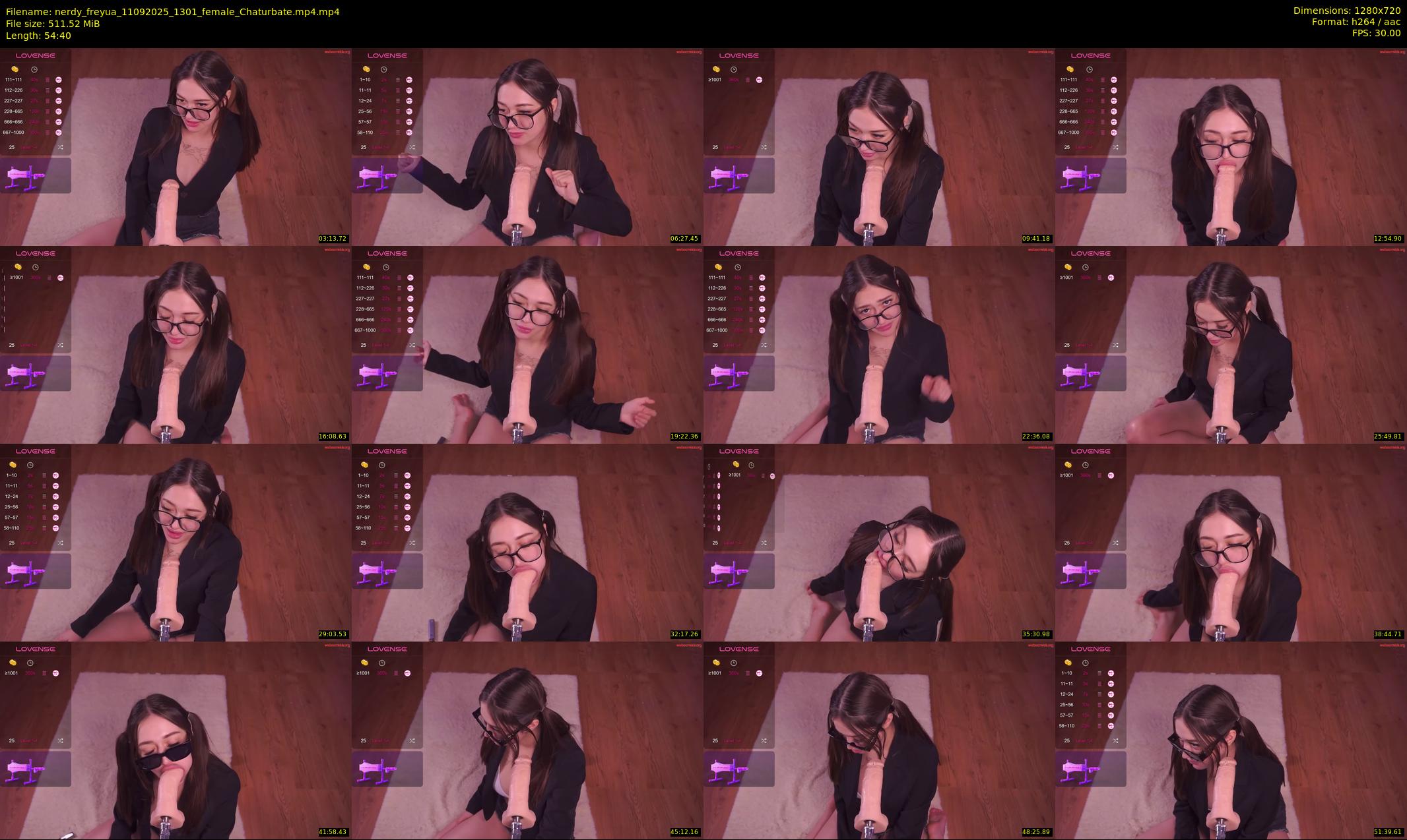 nerdy_freyua — 55 minute Chaturbate female cam show recording, 720p, Sep 11, 2025