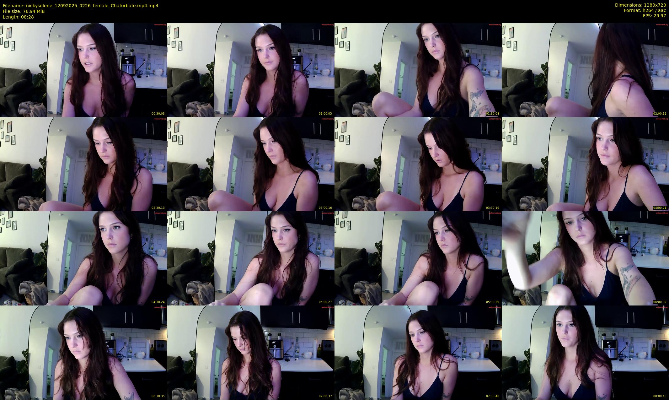 nickyselene — 9 minute Chaturbate female cam show recording, 720p, Sep 12, 2025