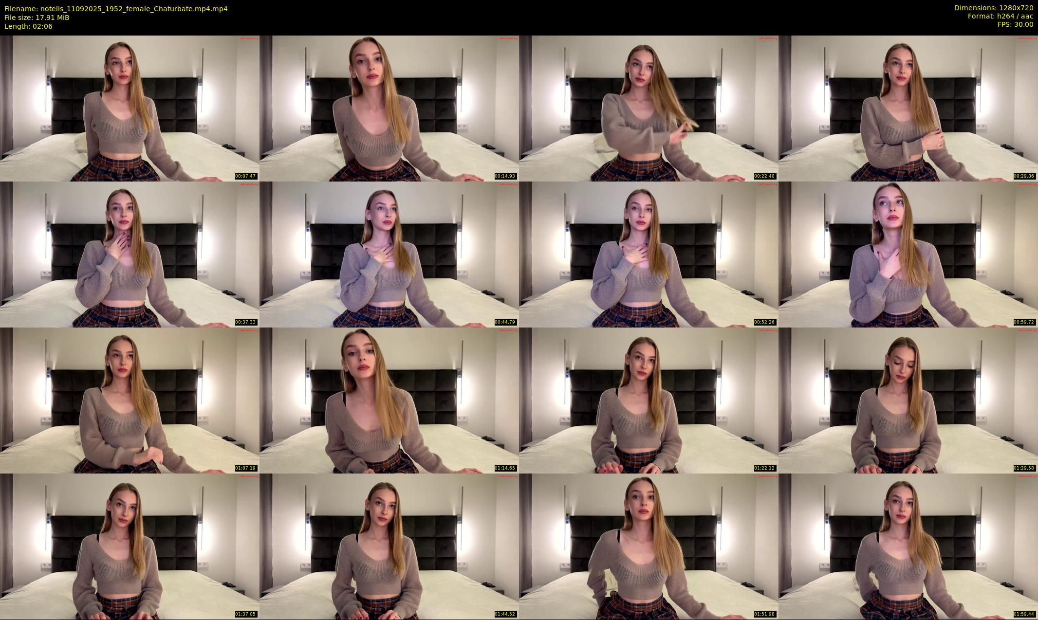 notelis — 3 minute Chaturbate female cam show recording, 720p, Sep 11, 2025