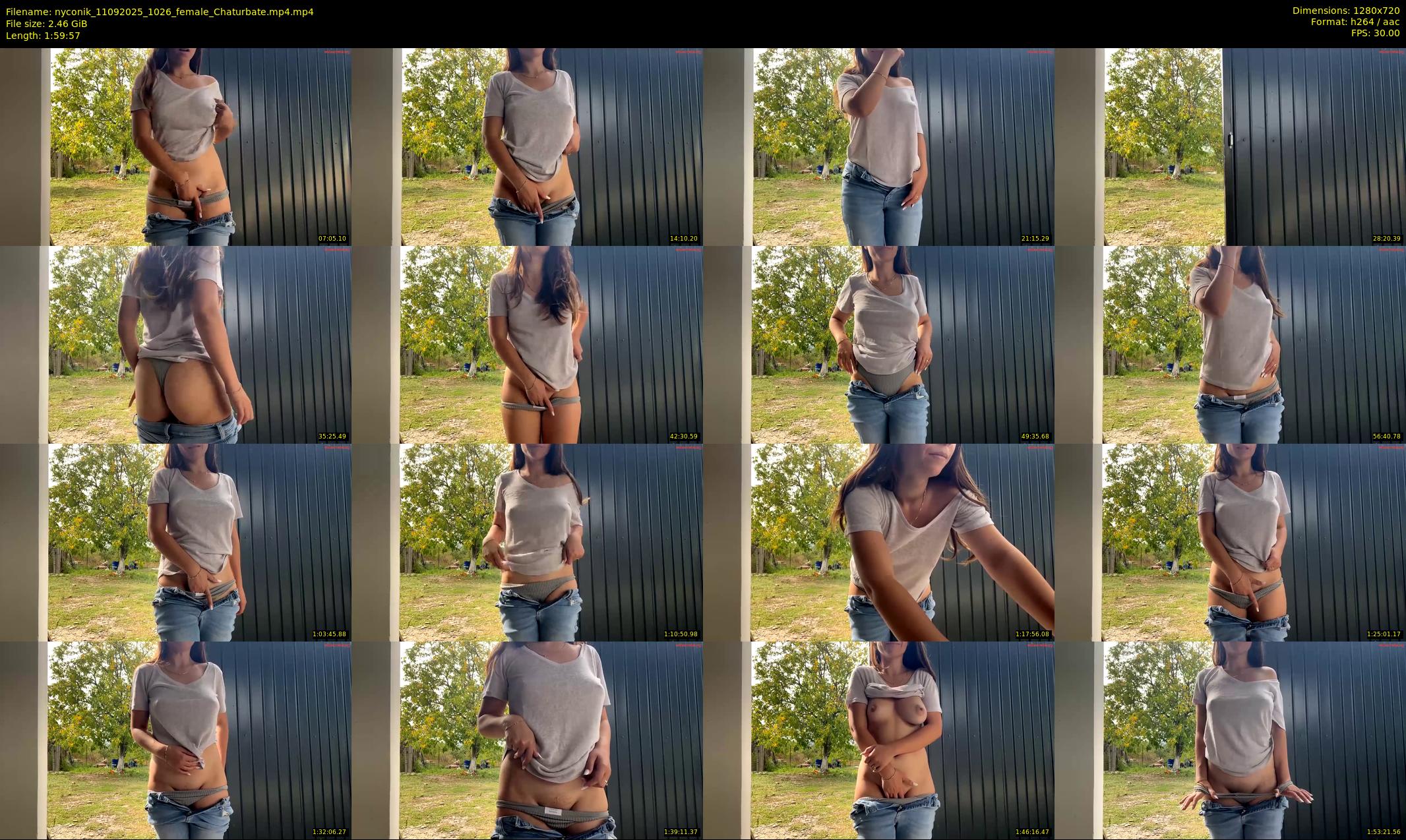 nyconik — 120 minute Chaturbate female cam show recording, 720p, Sep 11, 2025
