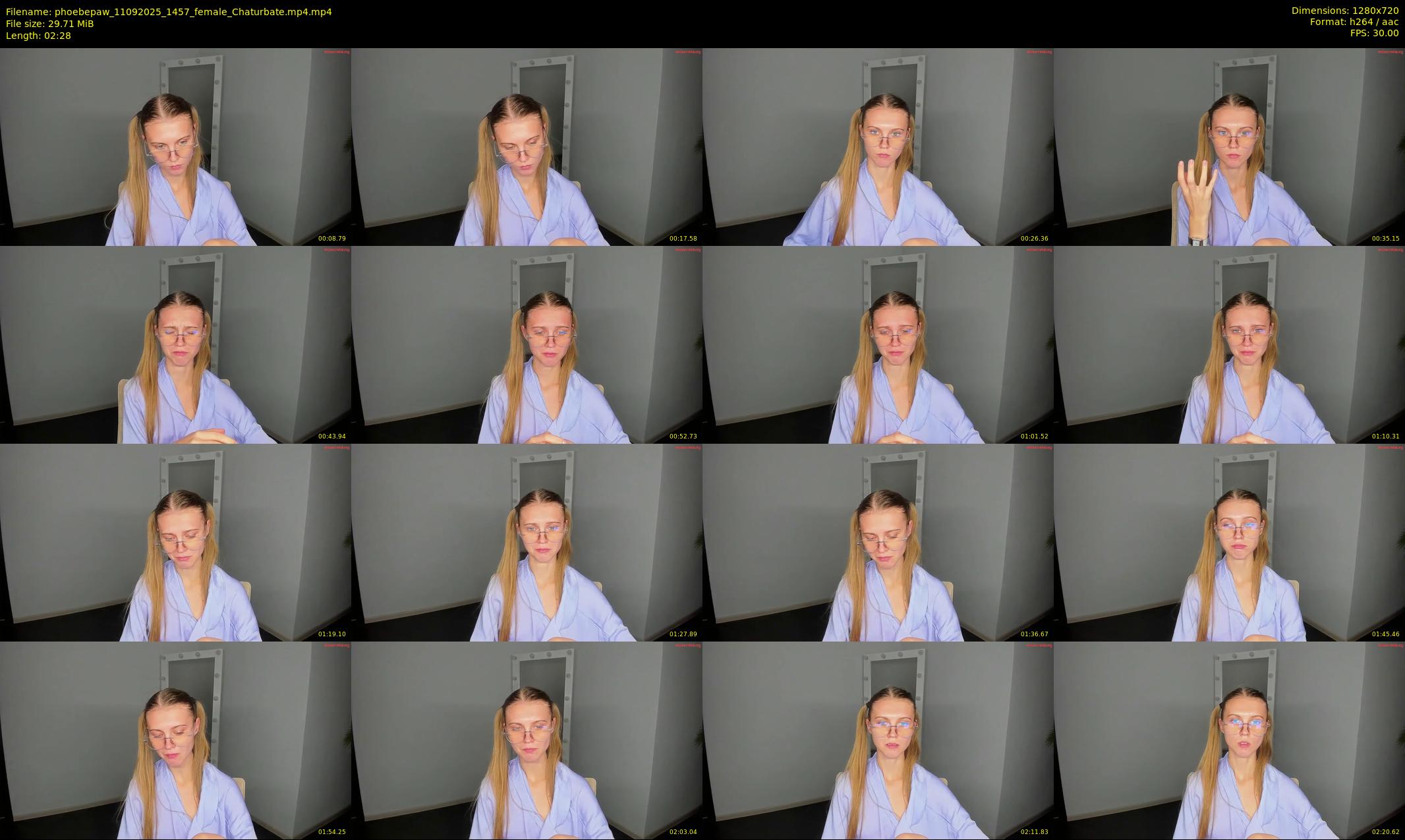 phoebepaw — 3 minute Chaturbate female cam show recording, 720p, Sep 11, 2025