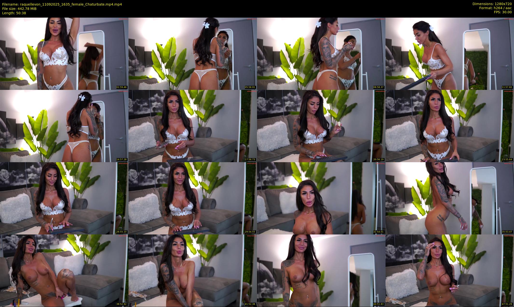 raquellevon — 51 minute Chaturbate female cam show recording, 720p, Sep 11, 2025