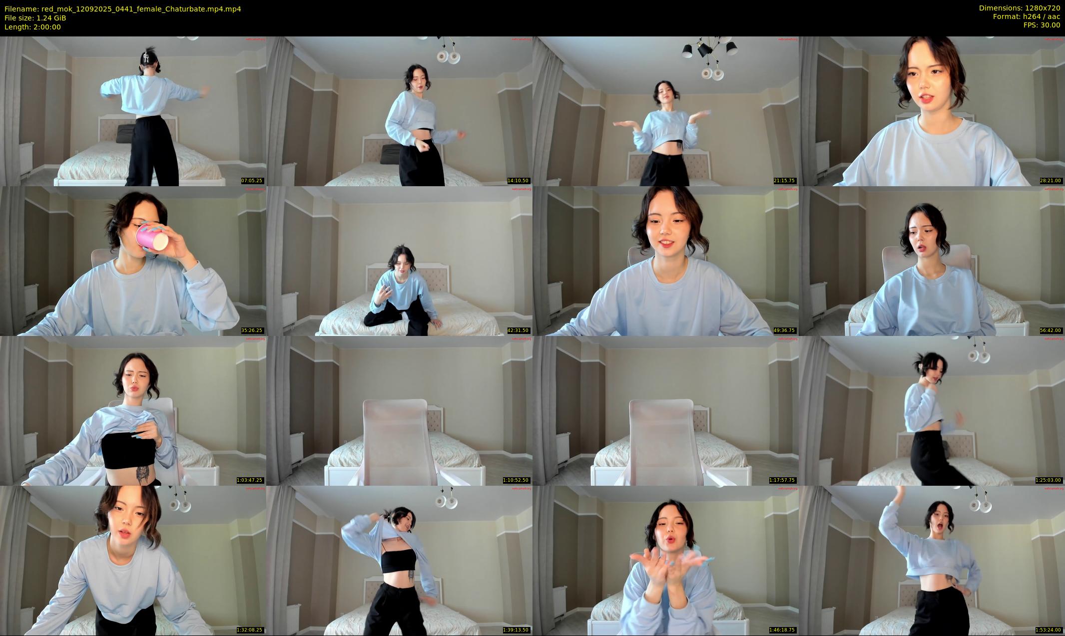 red_mok — 120 minute Chaturbate female cam show recording, 720p, Sep 12, 2025