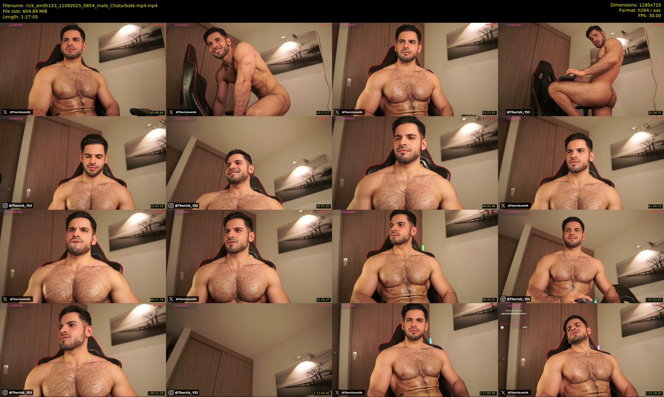 rick_smith153 — 88 minute Chaturbate male cam show recording, 720p, Sep 11, 2025