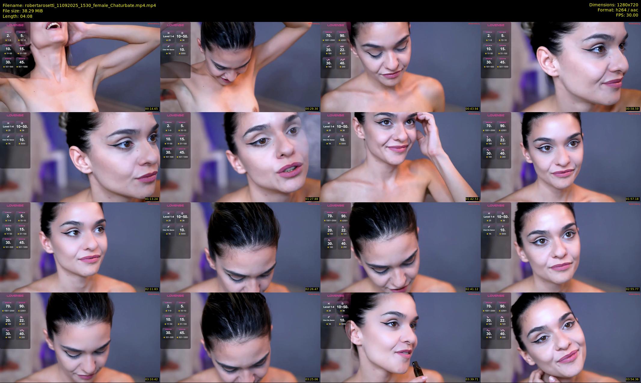 robertarosetti — 5 minute Chaturbate female cam show recording, 720p, Sep 11, 2025
