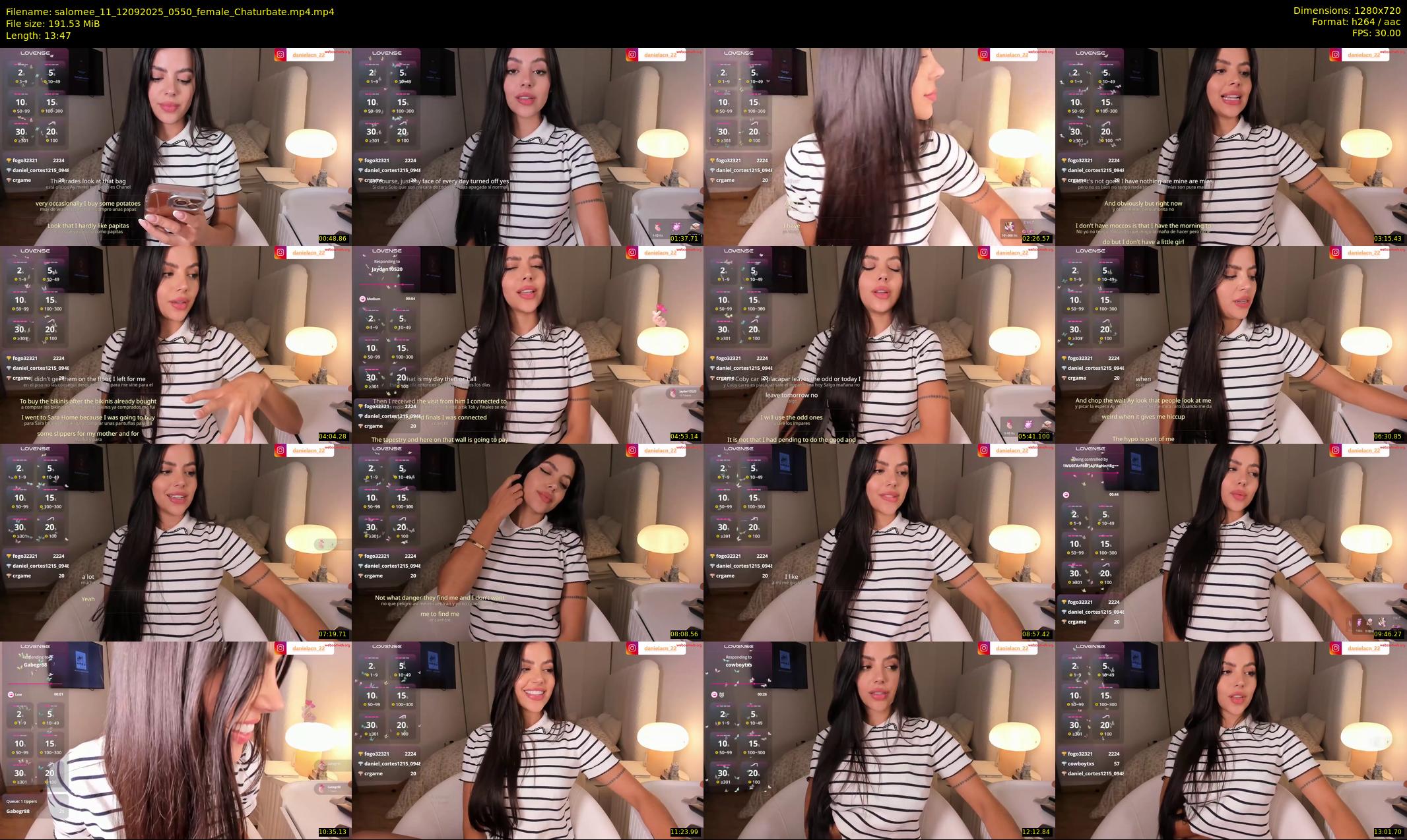 salomee_11 — 14 minute Chaturbate female cam show recording, 720p, Sep 12, 2025