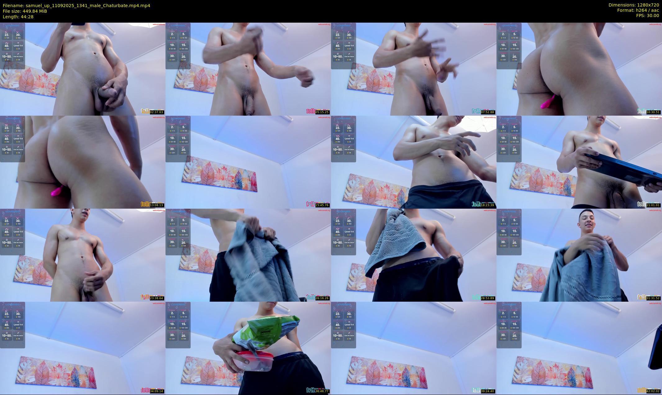 samuel_up — 45 minute Chaturbate male cam show recording, 720p, Sep 11, 2025