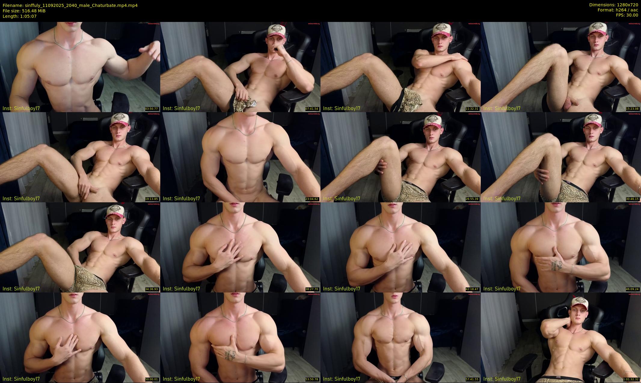 sinffuly — 66 minute Chaturbate male cam show recording, 720p, Sep 11, 2025