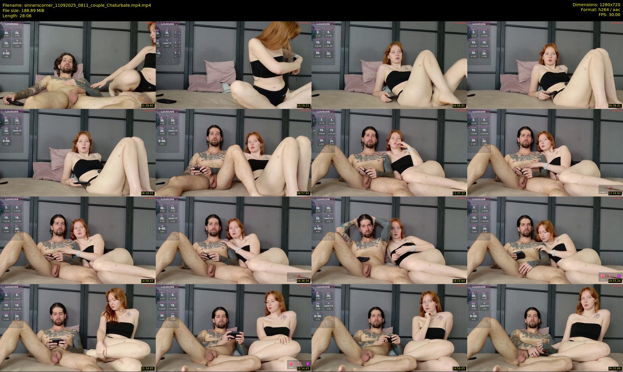 sinnerscorner — 29 minute Chaturbate couple cam show recording, 720p, Sep 11, 2025