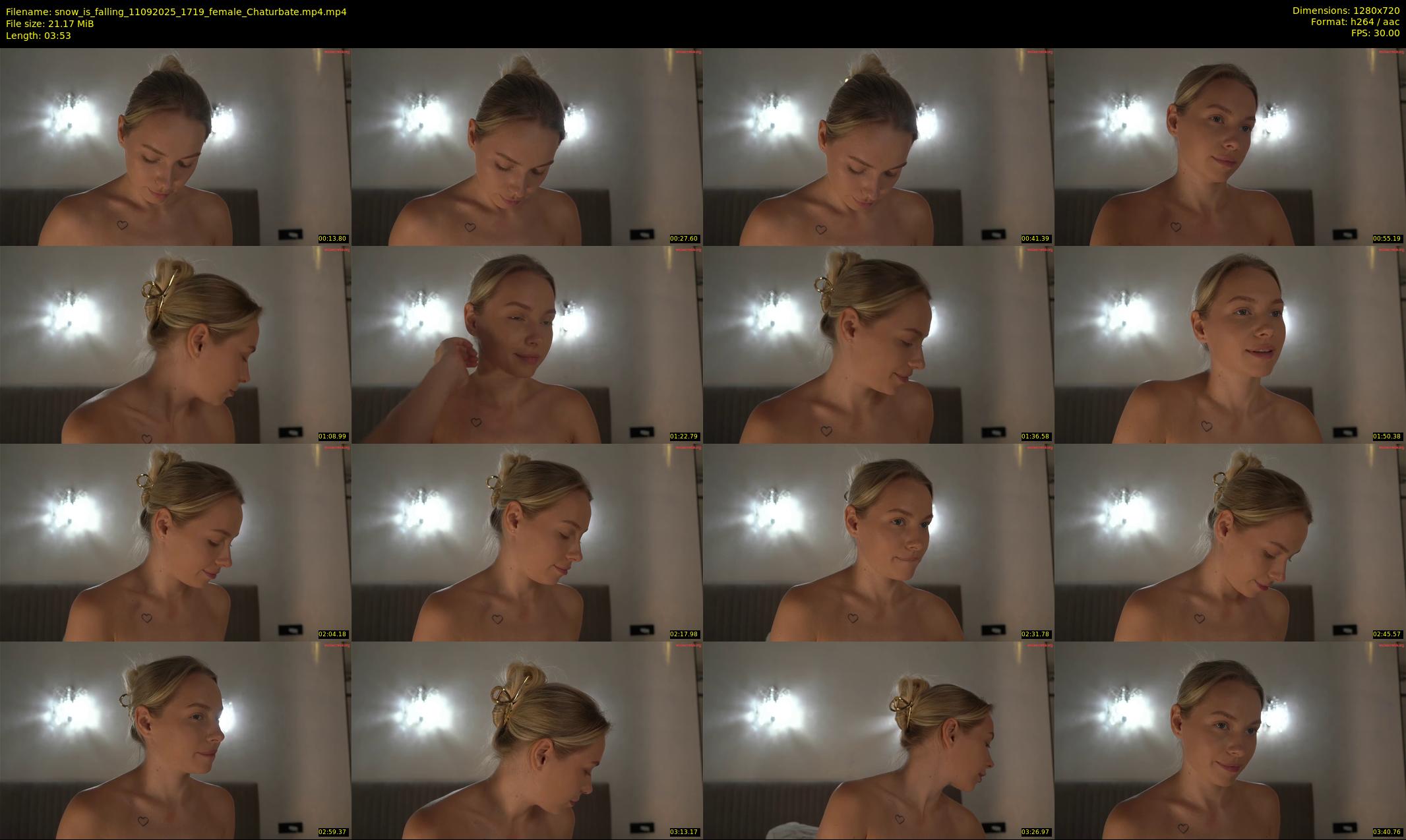 snow_is_falling — 4 minute Chaturbate female cam show recording, 720p, Sep 11, 2025