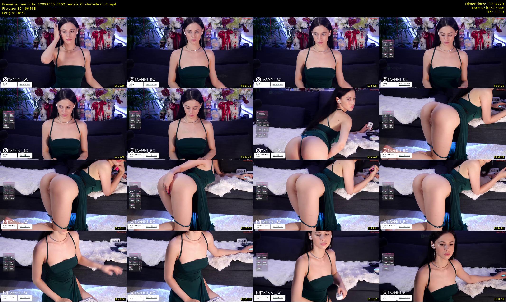 taanni_bc — 11 minute Chaturbate female cam show recording, 720p, Sep 12, 2025