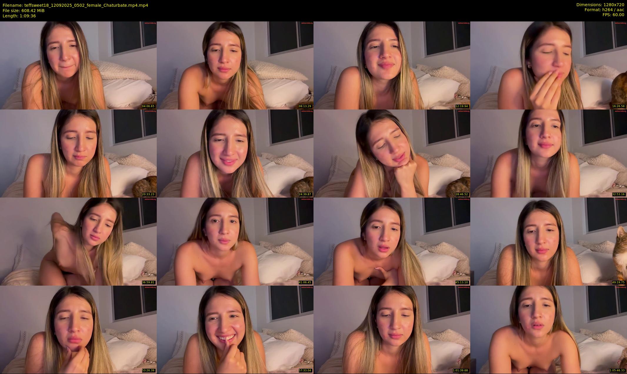 teffsweet18 — 70 minute Chaturbate female cam show recording, 720p, Sep 12, 2025