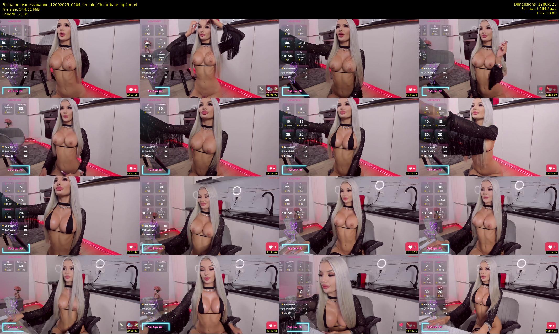 vanessavanne — 52 minute Chaturbate female cam show recording, 720p, Sep 12, 2025